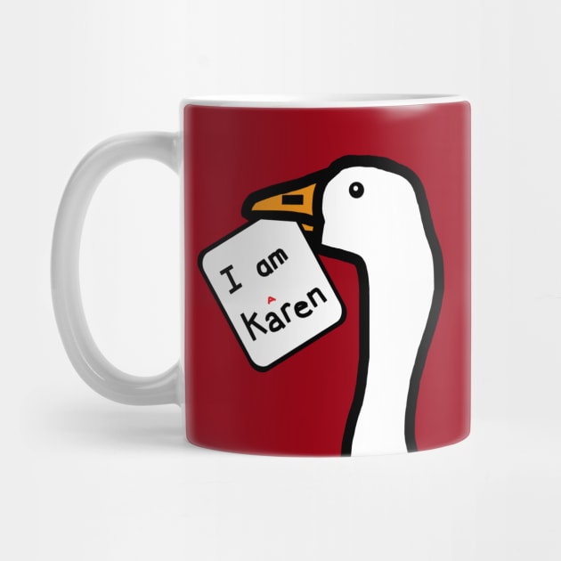 Gaming Goose Portrait Stolen Karen Sign Memes by ellenhenryart